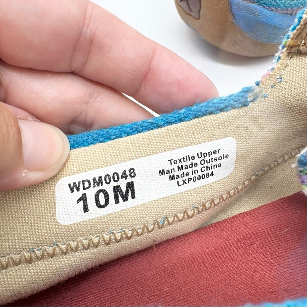 Twisted X‎ Wild Blue Yonder Canvas Driving Moc Lace Up Boat Shoe Womens Size 10 - Picture 12 of 12